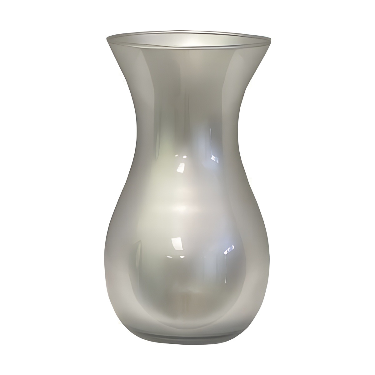 Bella Vase – Silver, coloured glass