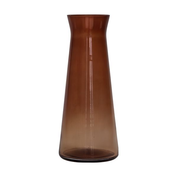 Bud Vase – Transparent-dark Amber, coloured glass