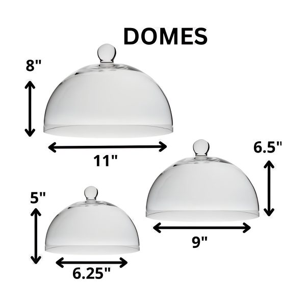 Clear Glass Kitchen Dome ZDOME-1 Medium ZDOME-2 Large Zdome 3
