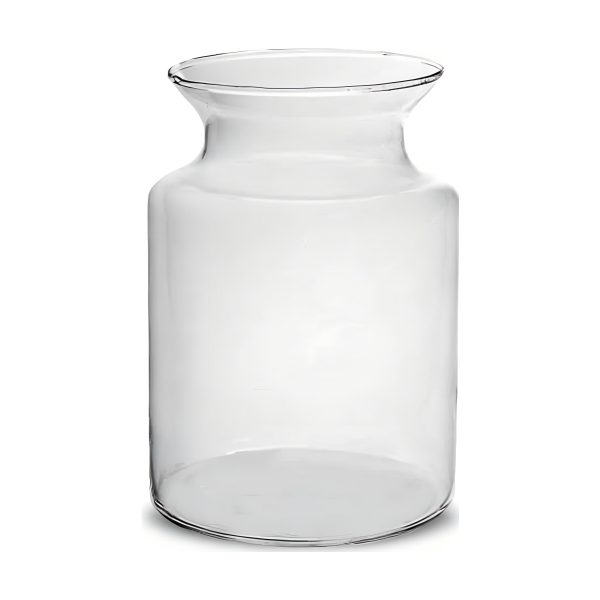 Clair - Pot en verre moyen, verre transparent