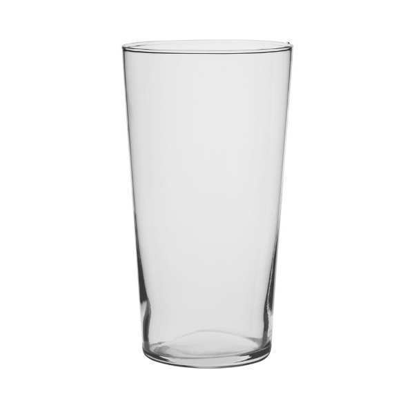 Conical Vase - Clear Glass