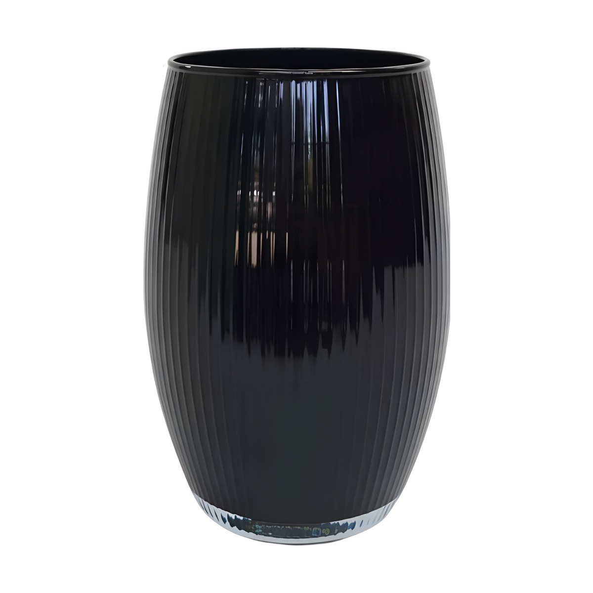 Cora Vase – Black, coloured glass