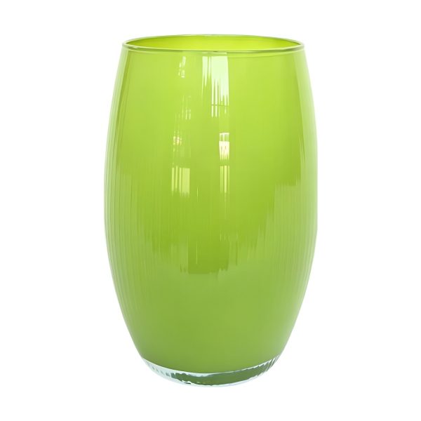 Cora Vase – Lime, coloured glass