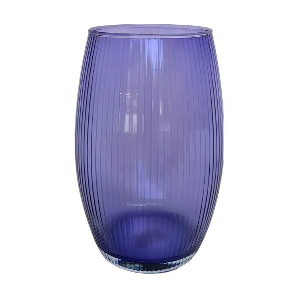 Cora Vase – Transparent Violet, coloured glass