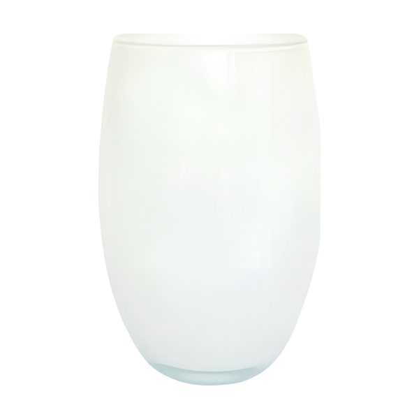 Cora Vase – White, coloured glass