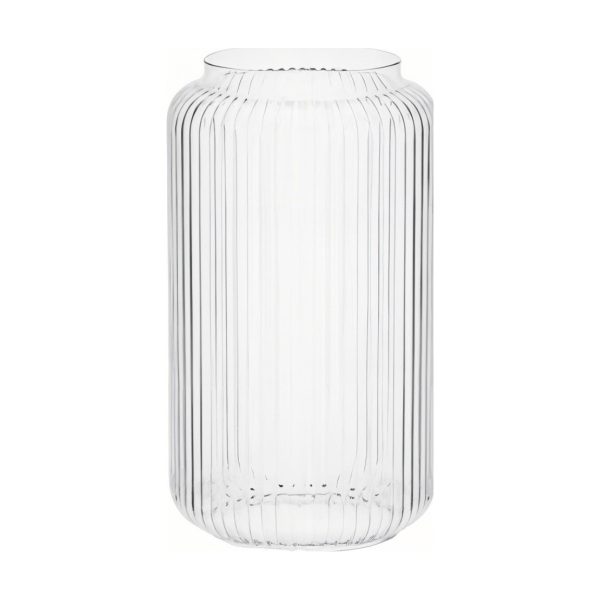 Cory Vase Large, clear glass