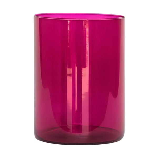 Cilindro – Transparente Wildberry, vidrio de color