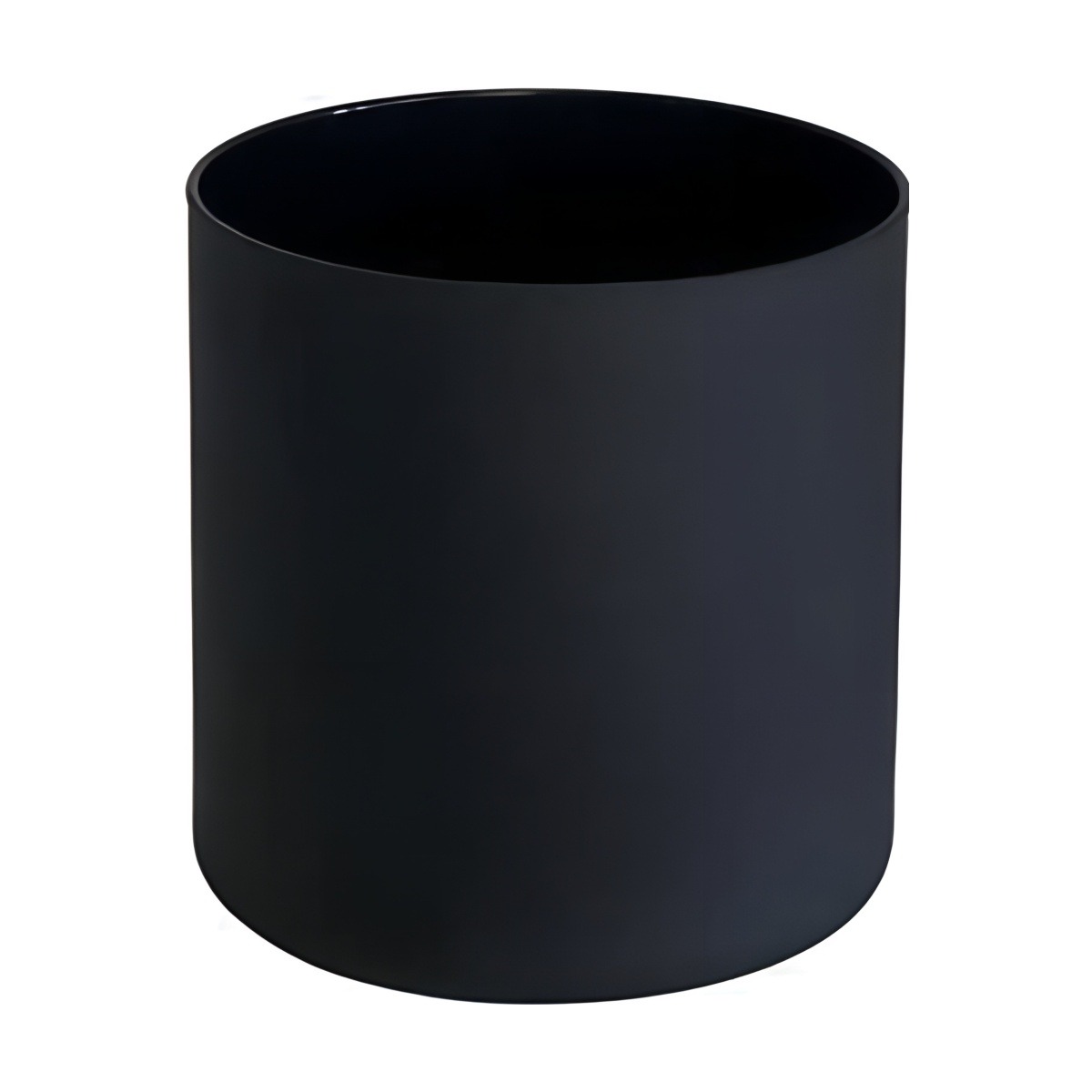 Florero cilíndrico – Negro Mate, vidrio de color