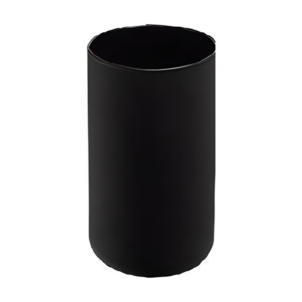 Cylinder Vase – Black Matte, coloured glass