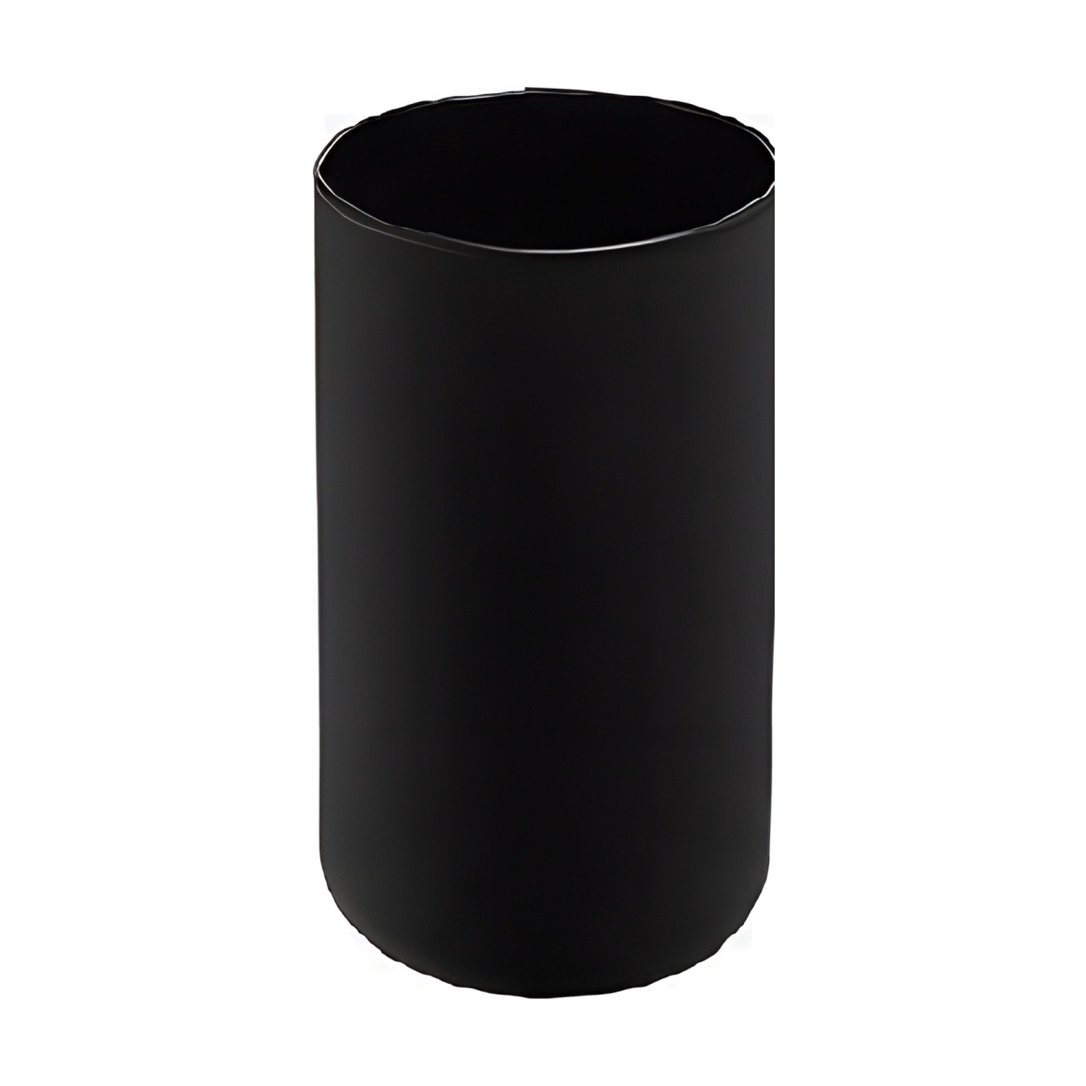 Cylinder Vase – Black Matte, coloured glass