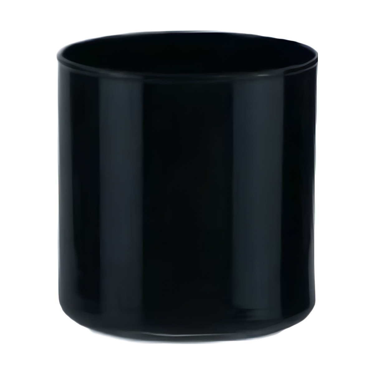 Vase cylindrique – Noir, verre coloré