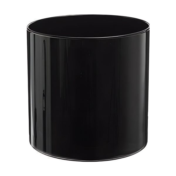 Cylinder Vase – Black, coloured glass