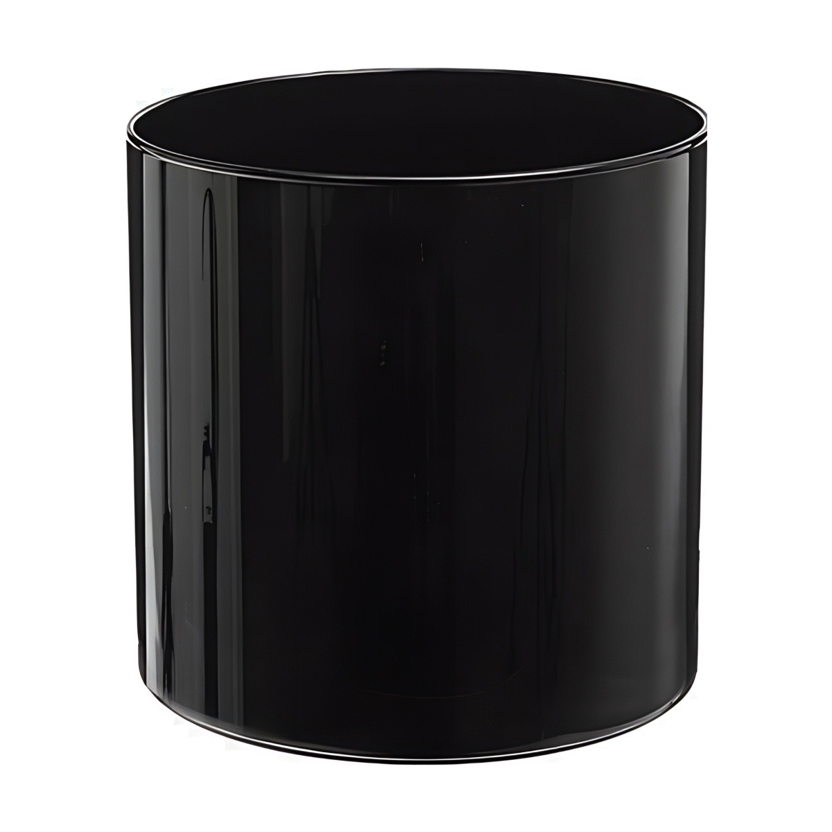 Cylinder Vase – Black, coloured glass
