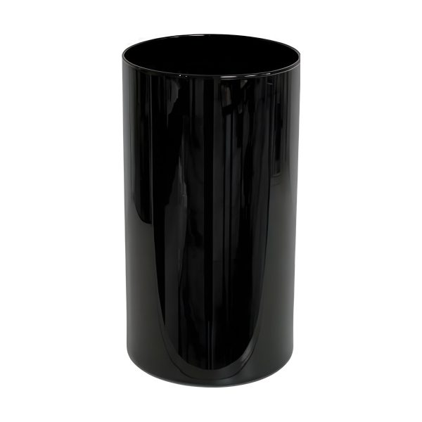 Cylinder Vase – Black, coloured glass