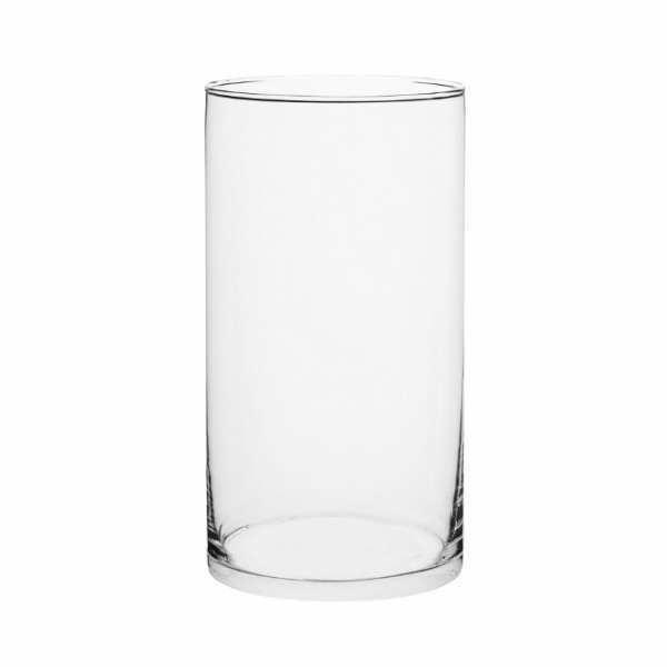 Cylinder Vase - Clear, clear glass