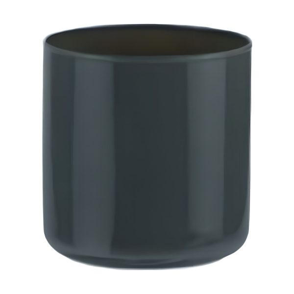 Vase cylindrique – Gris, verre coloré