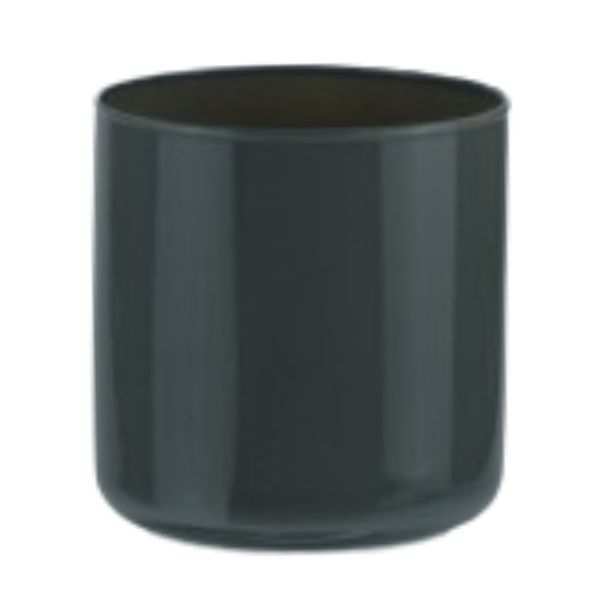 Vase cylindrique – Gris, verre coloré