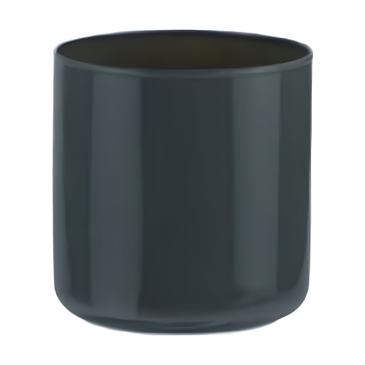 Vase cylindrique – Gris, verre coloré