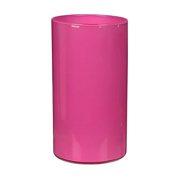 Cylinder Vase – Hot Pink, coloured glass