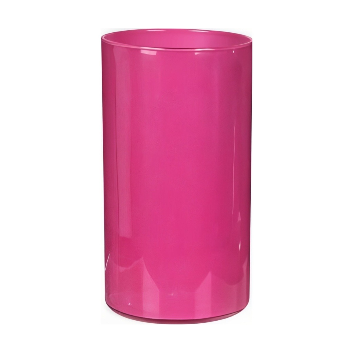 Cylinder Vase – Hot Pink, coloured glass