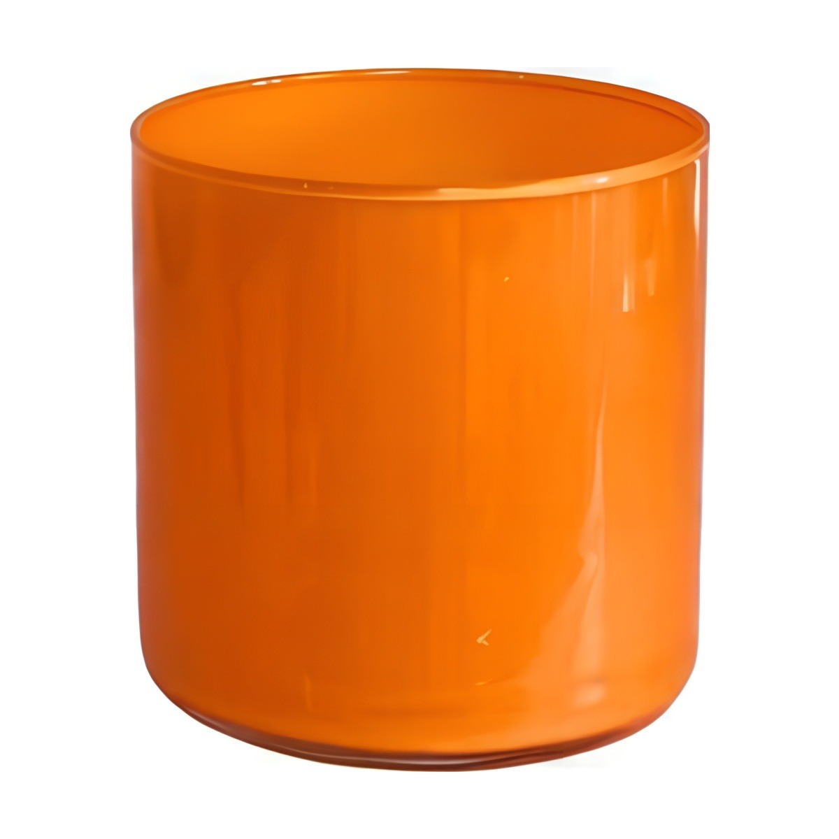 Cylinder Vase – Orange, coloured glass
