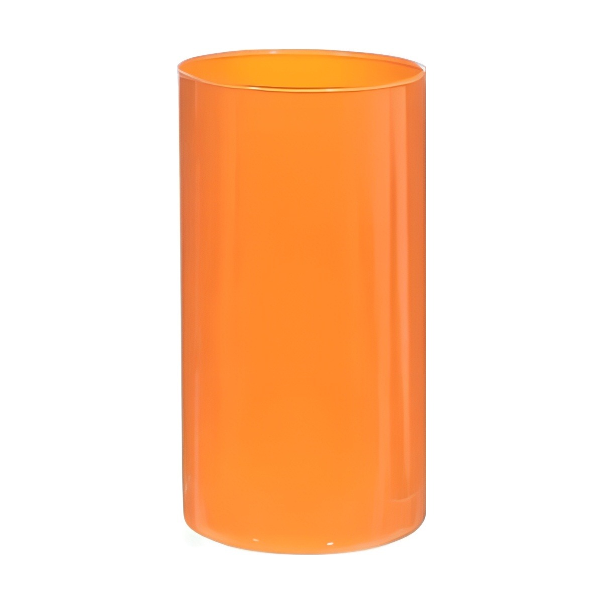 Cylinder Vase – Orange, coloured glass