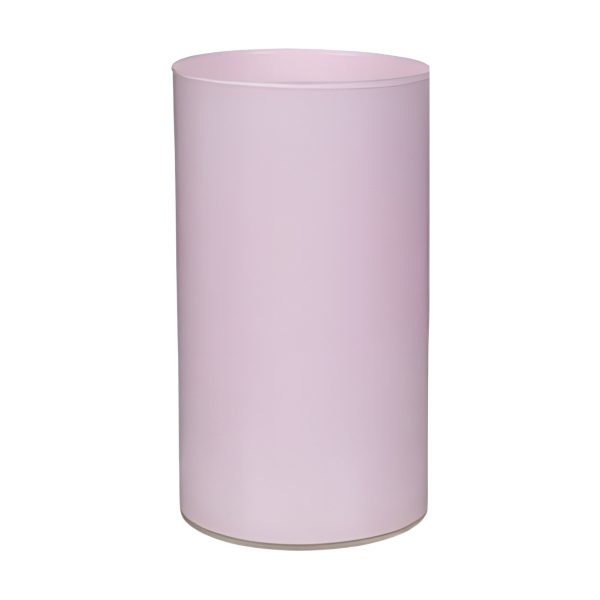 Cylinder Vase – Pink, coloured glass