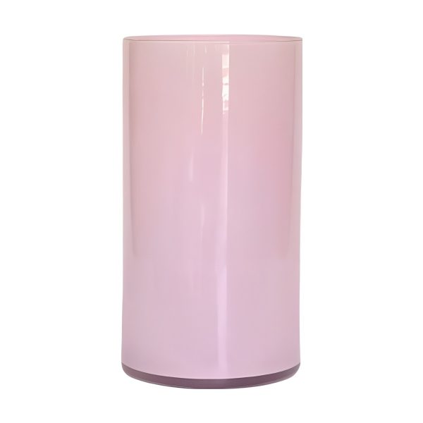 Cylinder Vase – Pink, coloured glass
