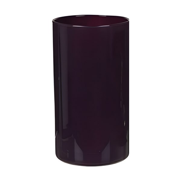 Cylinder Vase – Plum, coloured glass