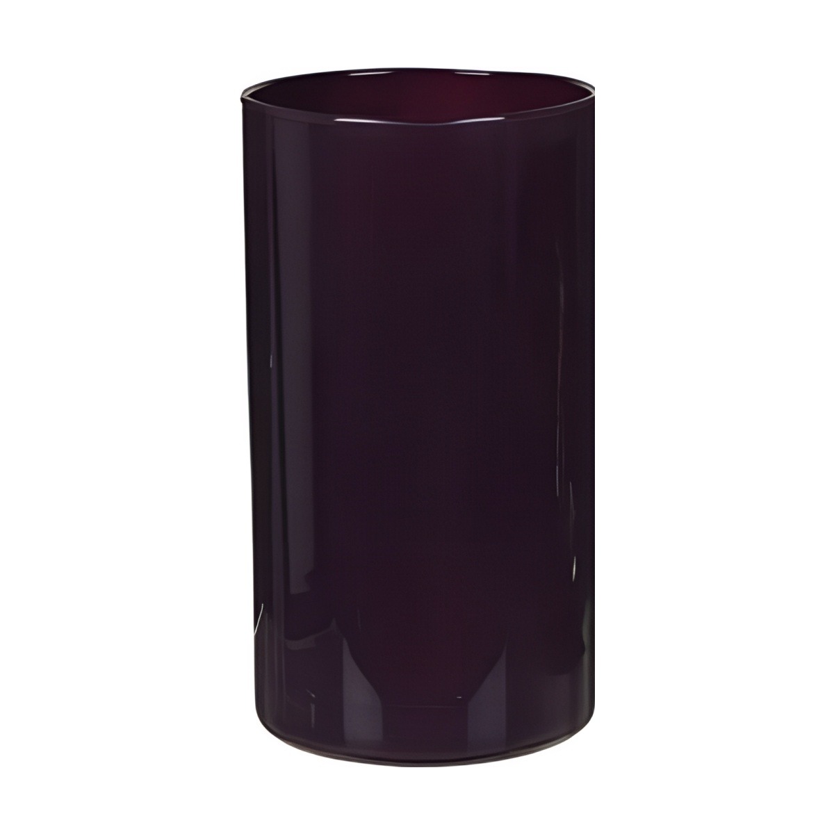 Cylinder Vase – Plum, coloured glass