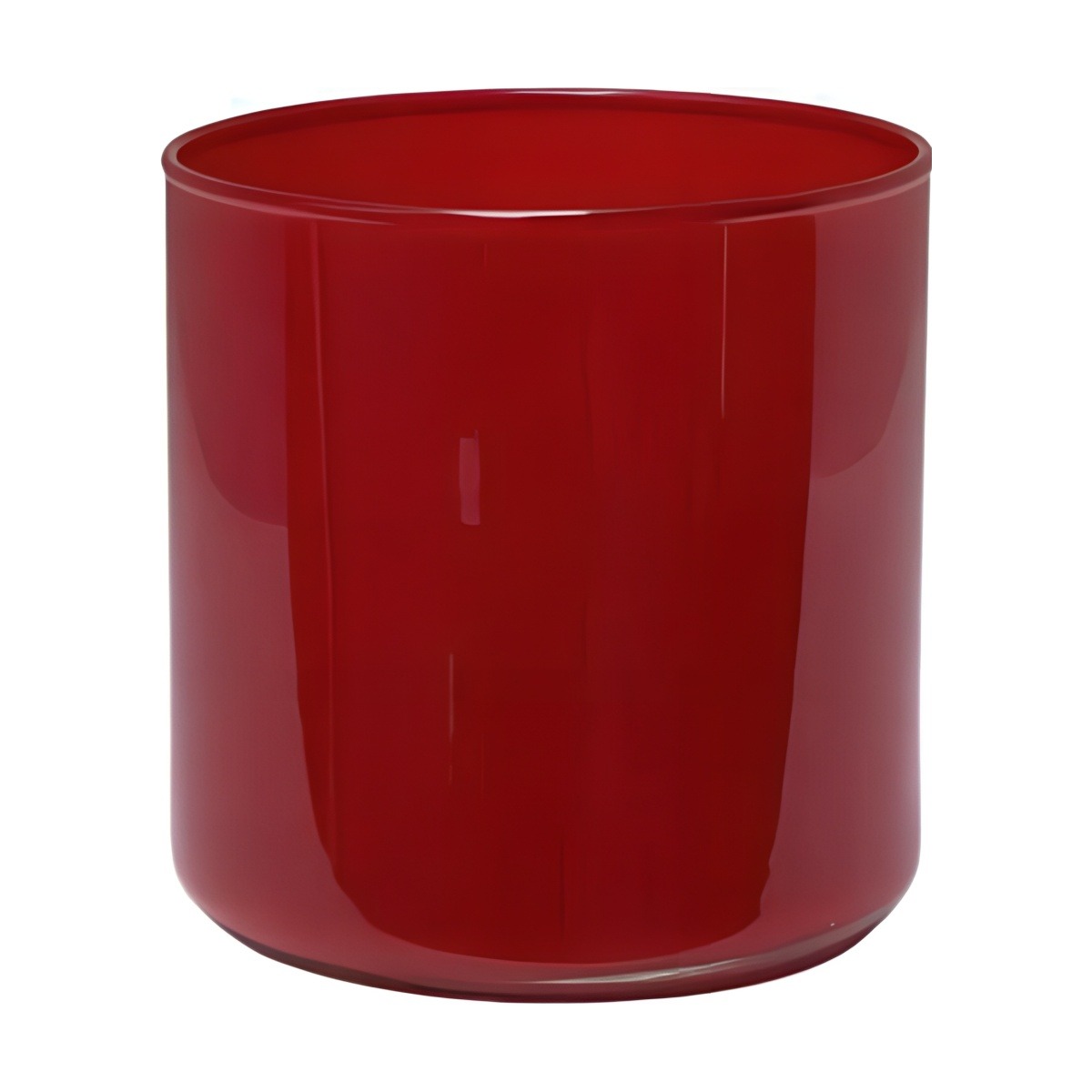 Cylinder Vase – Red, coloured glass