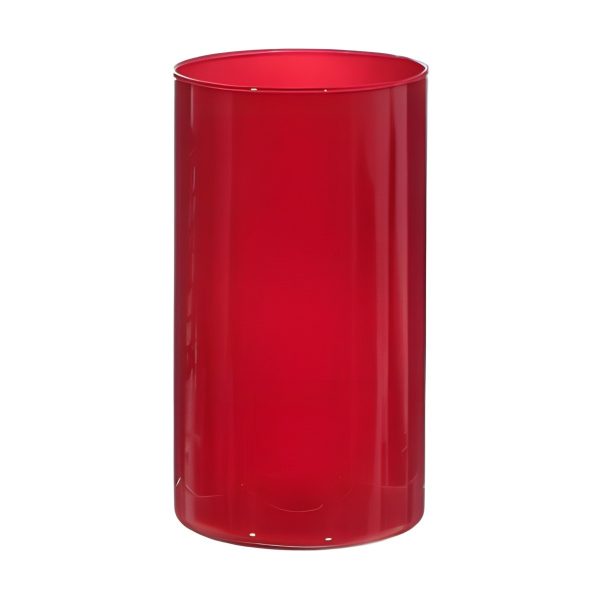 Cylinder Vase – Red, coloured glass