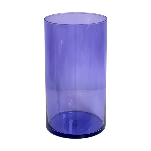 Cylinder Vase – Transparent Violet, coloured glass