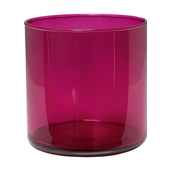 Cylinder Vase – Transparent Wild Berry, coloured glass