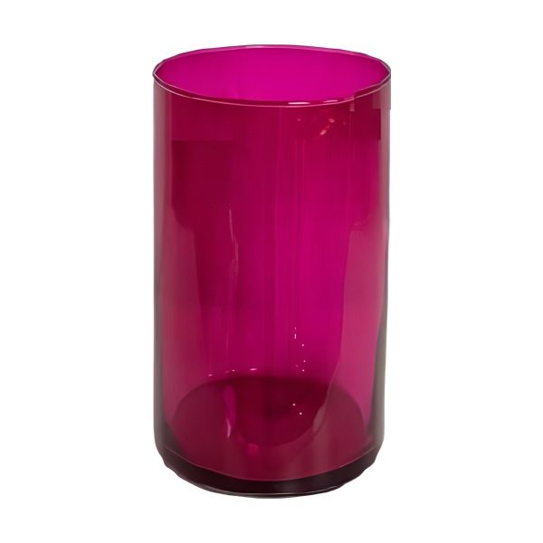 Cylinder Vase – Transparent Wild Berry, coloured glass