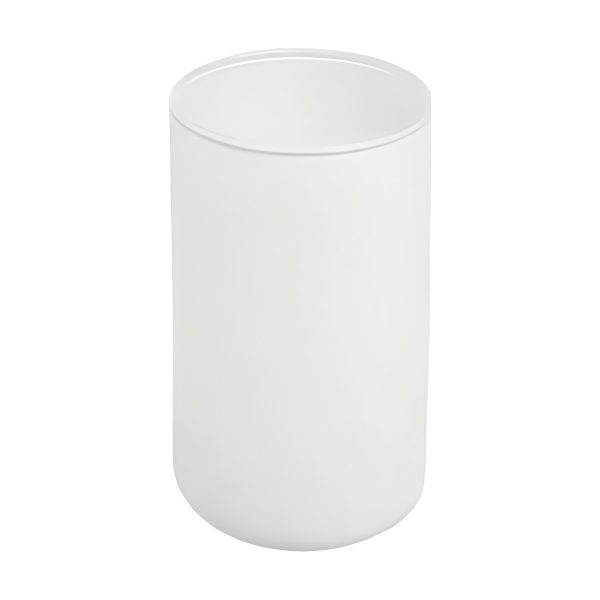 Cylinder Vase – White Matte, coloured glass