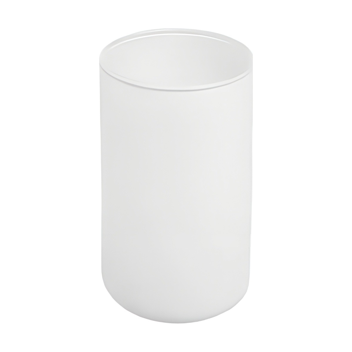 Cylinder Vase – White Matte, coloured glass