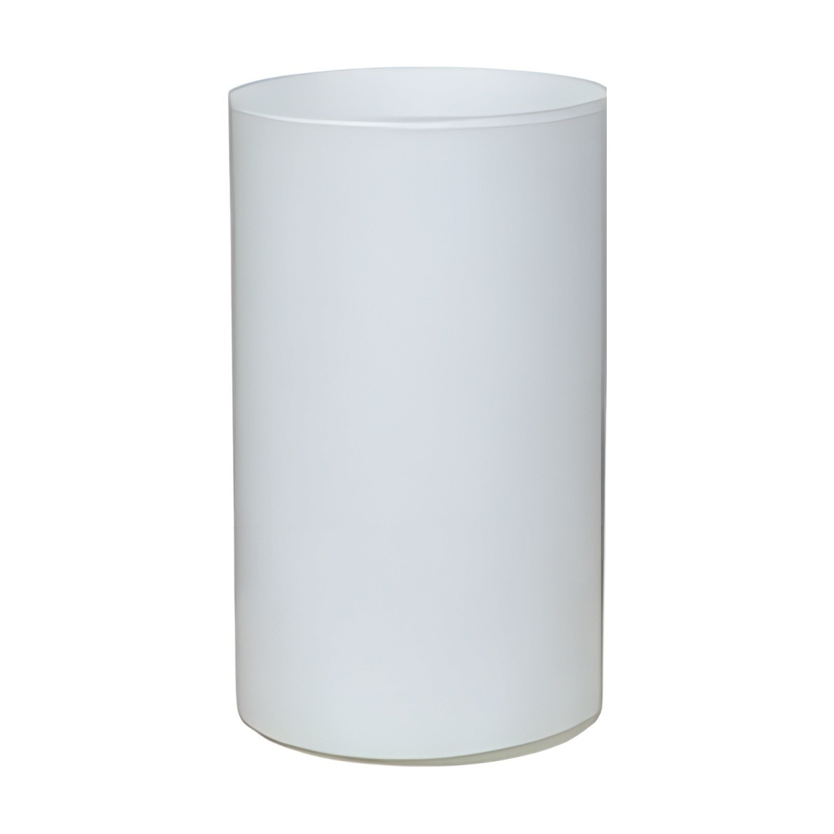 Cylinder Vase – White, coloured glass