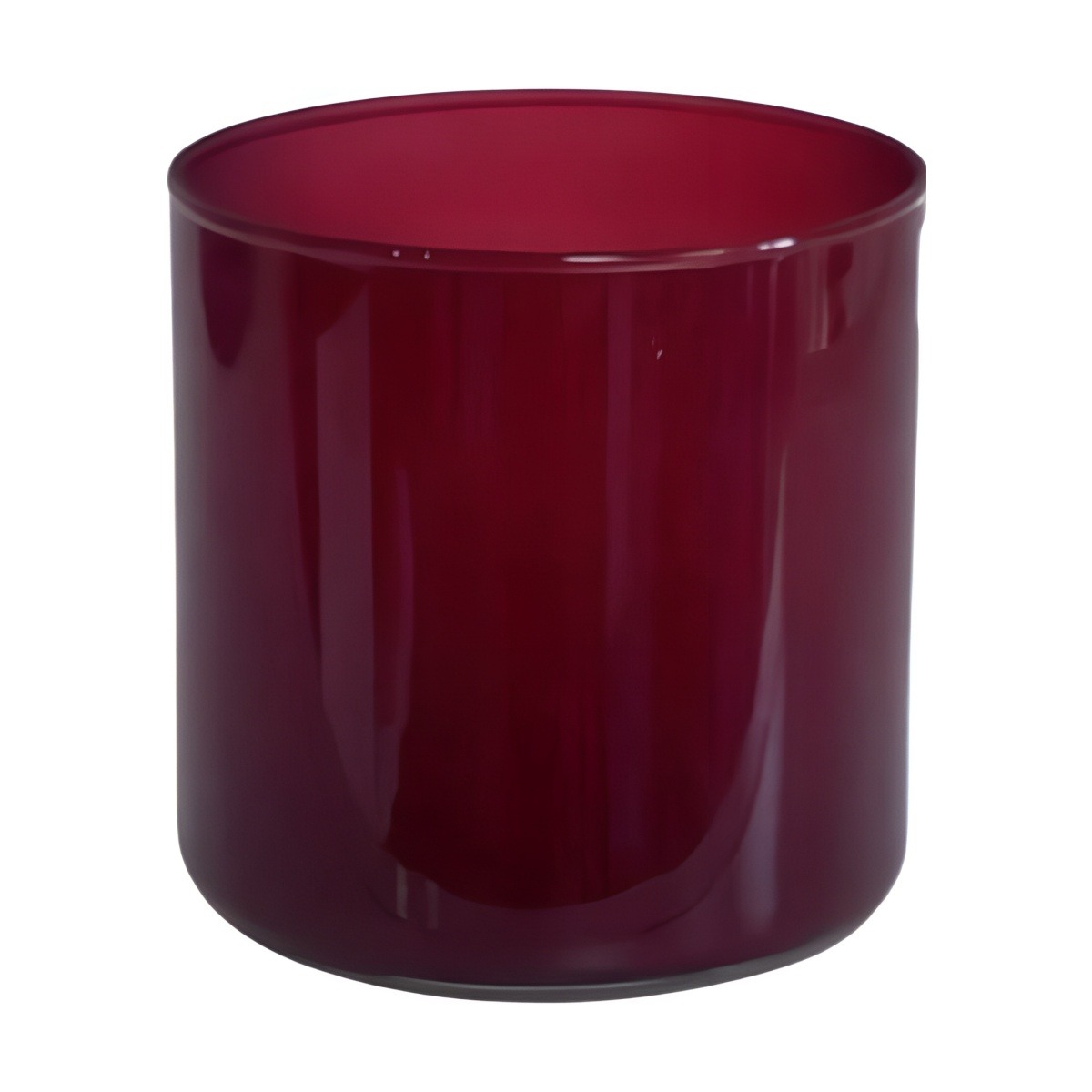 Cylinder Vase – Wine Red, coloured glass