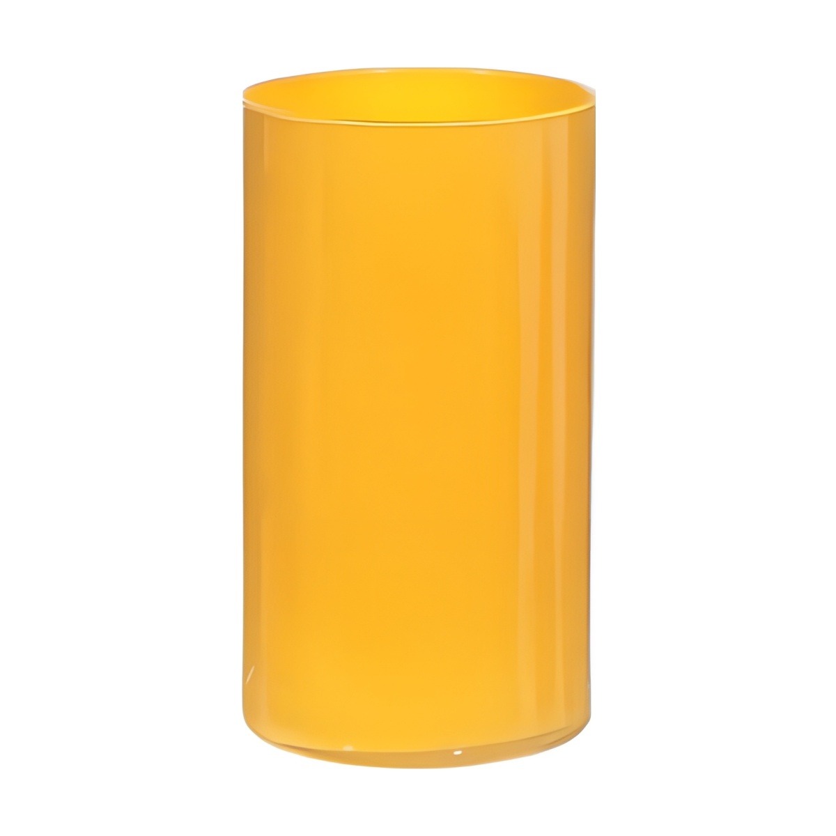Cylinder Vase – Yellow, coloured glass