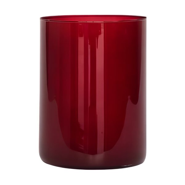 Cilindro – Rojo Vino, vidrio de color