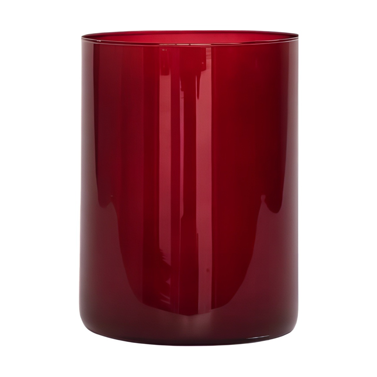 Cylinder – Wine Red, coloured glass