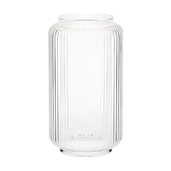 Cylindrical-Textured, clear glass