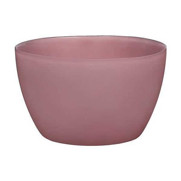 Delhi Bowl – Pink Matte, coloured glass