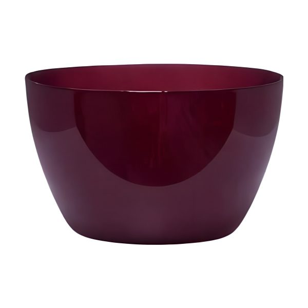 Delhi Bowl – Wine Red, coloured glass