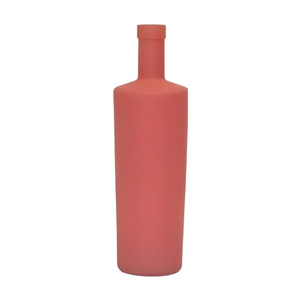 Dubai Bottle – Terra Cotta Matte, coloured glass