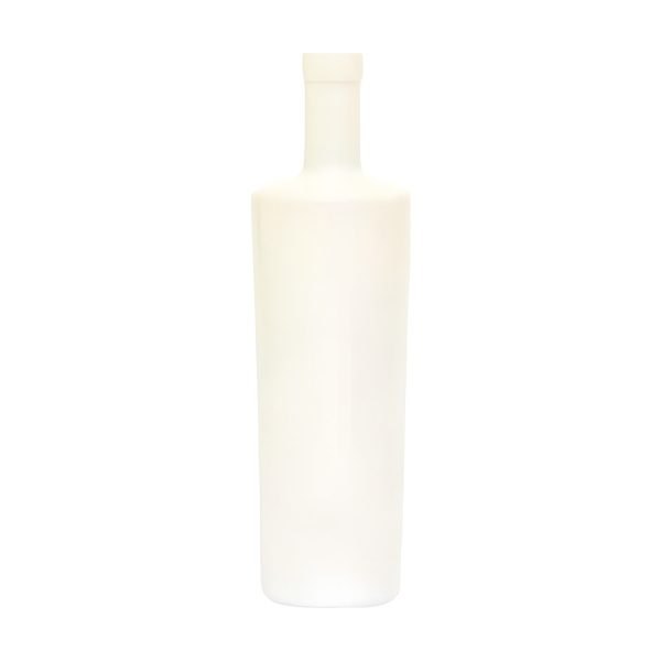 Bouteille Dubai – Blanc mat, verre coloré