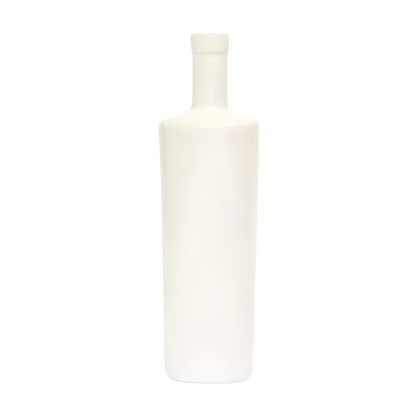 Dubai Bottle – White, coloured glass