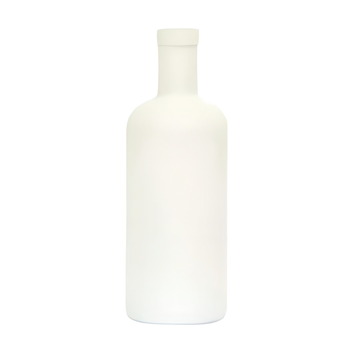 Botella Dublin – Blanco Mate, vidrio de color