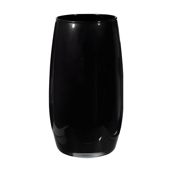 Florence Vase – Black, coloured glass